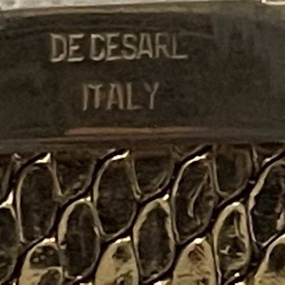 Decesare- Italian 18k yellow gold plated vintage braclet - Picture 6 of 8